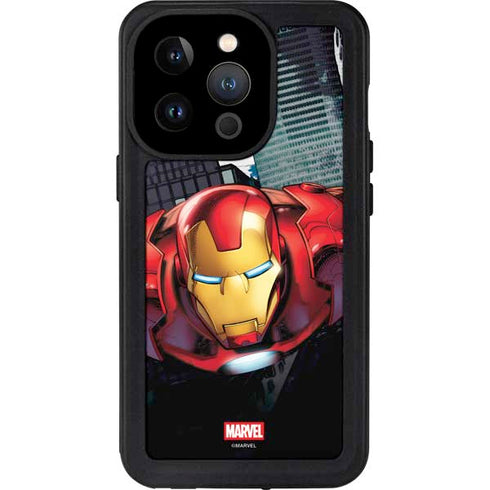 Marvel Avengers Assemble Iron Man iPhone 15 Pro Waterproof Case