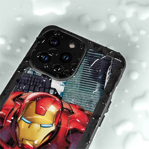 Marvel Avengers Assemble Iron Man iPhone 15 Pro Waterproof Case
