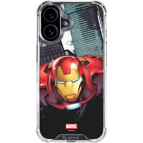 Marvel Avengers Assemble Iron Man iPhone 16 Clear Case