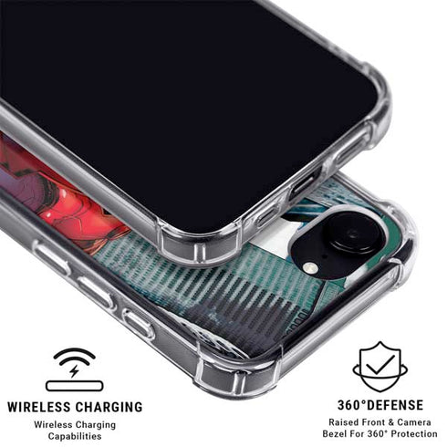 Marvel Avengers Assemble Iron Man iPhone 16e Clear Case