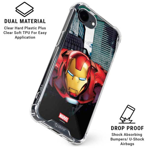 Marvel Avengers Assemble Iron Man iPhone 16e Clear Case