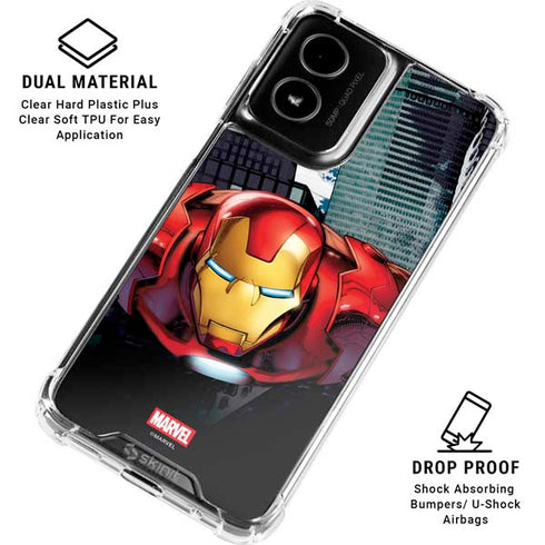Marvel Avengers Assemble Iron Man Moto G Power 5G (2024) Clear Case