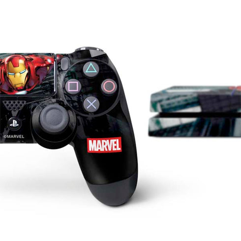 Marvel Avengers Assemble Iron Man PS4 Console and Controller Bundle Skin