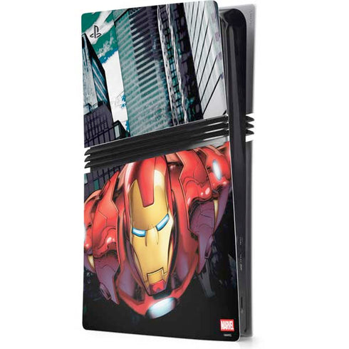 Marvel Avengers Assemble Iron Man PS5 Pro Console Skin
