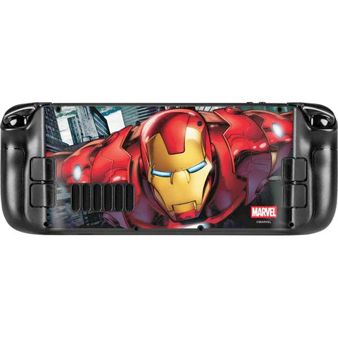Marvel Avengers Assemble Iron Man Steam Deck Handheld Gaming Computer OLED Skin