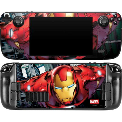 Marvel Avengers Assemble Iron Man Steam Deck Handheld Gaming Computer Skin