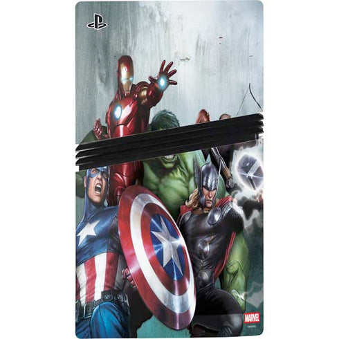 Marvel Avengers Assemble PS5 Pro Console Skin