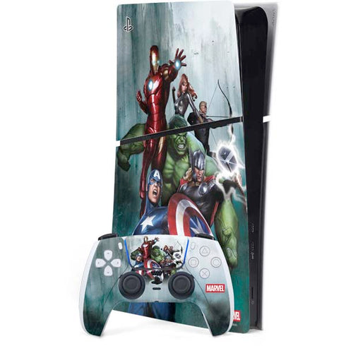 Marvel Avengers Assemble PS5 Slim Digital Edition Bundle Skin