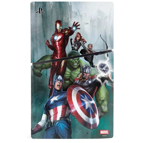 Marvel Avengers Assemble PS5 Slim Digital Edition Bundle Skin
