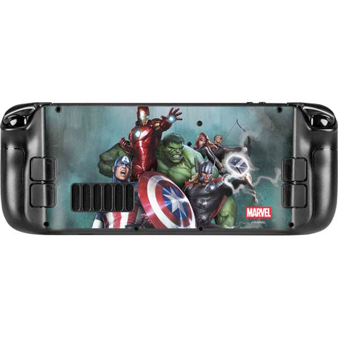 Marvel Avengers Assemble Steam Deck Handheld Gaming Computer OLED Skin
