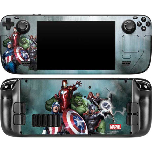 Marvel Avengers Assemble Steam Deck Handheld Gaming Computer Skin