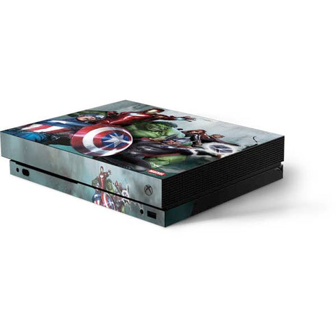 Marvel Avengers Assemble Xbox One X Console Skin