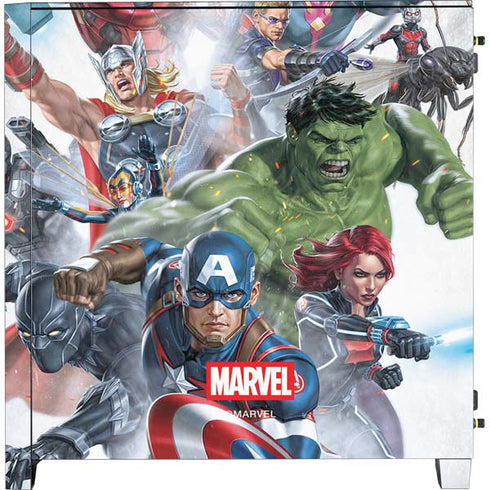 Marvel Avengers Assembled Corsair 4000D Tempered Glass Mid-Tower ATX Case Skin