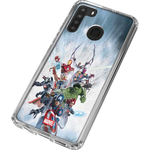 Marvel Avengers Assembled Galaxy A21 Clear Case