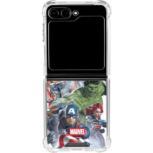 Marvel Avengers Assembled Galaxy Z Flip5 5G Clear Case