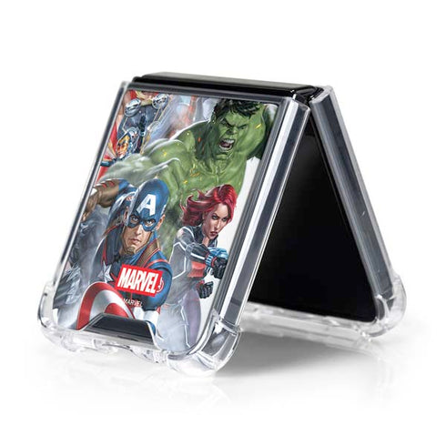 Marvel Avengers Assembled Galaxy Z Flip5 5G Clear Case