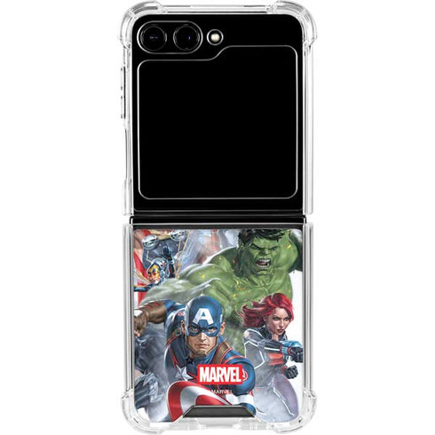 Marvel Avengers Assembled Galaxy Z Flip6 Clear Case