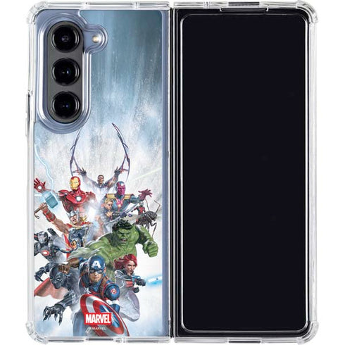 Marvel Avengers Assembled Galaxy Z Fold5 5G Clear Case