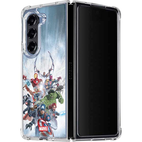 Marvel Avengers Assembled Galaxy Z Fold5 5G Clear Case