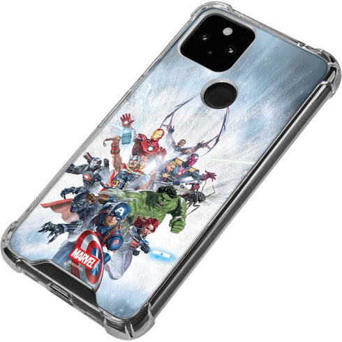 Marvel Avengers Assembled Google Pixel 4a 5G Clear Case