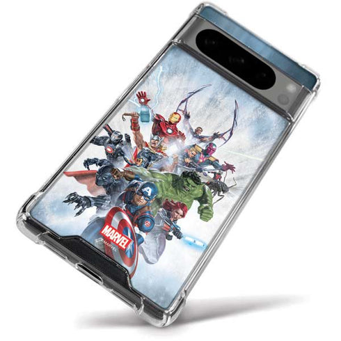Marvel Avengers Assembled Google Pixel 8 Pro Clear Case