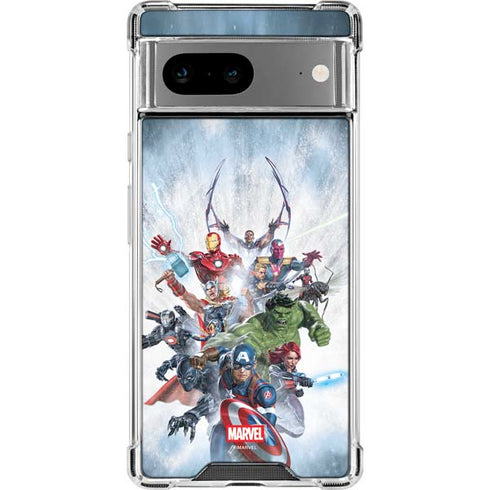 Marvel Avengers Assembled Google Pixel 8a Clear Case