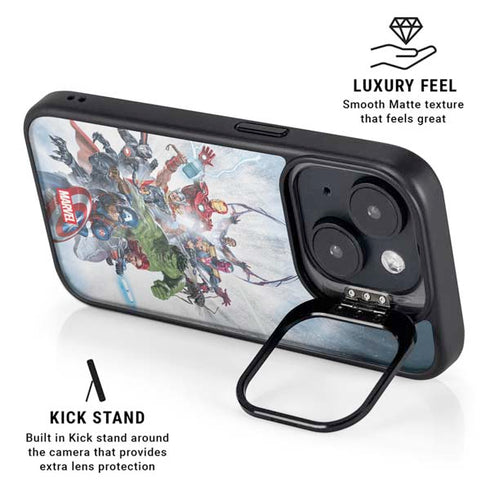 Marvel Avengers Assembled iPhone 14 Kickstand Case