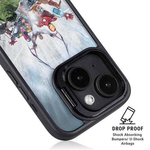 Marvel Avengers Assembled iPhone 15 Plus Kickstand Case