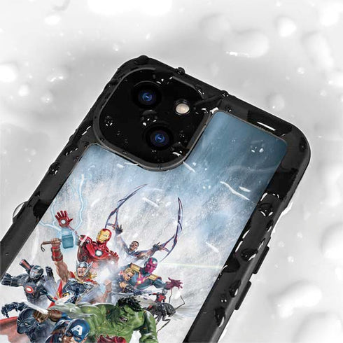 Marvel Avengers Assembled iPhone 15 Plus Waterproof Case