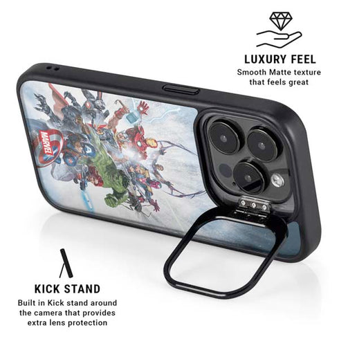Marvel Avengers Assembled iPhone 15 Pro Kickstand Case