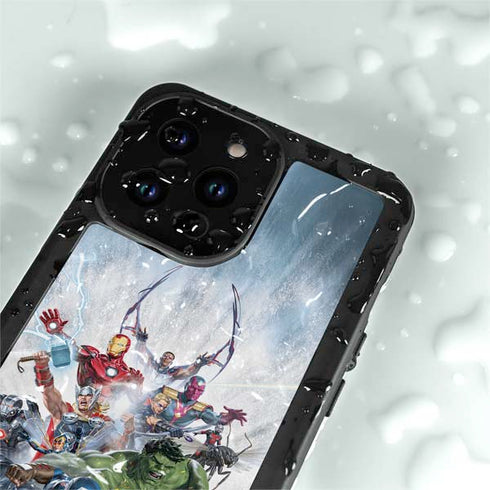 Marvel Avengers Assembled iPhone 15 Pro Waterproof Case