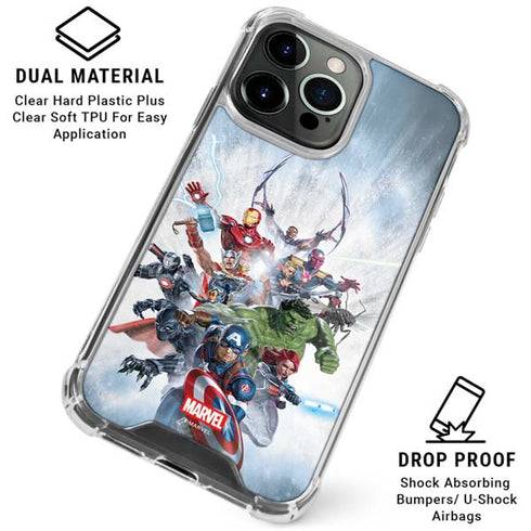 Marvel Avengers Assembled iPhone 16 Pro Clear Case