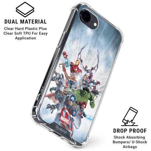 Marvel Avengers Assembled iPhone 16e Clear Case