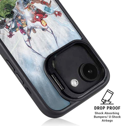 Marvel Avengers Assembled iPhone 16e Kickstand Case