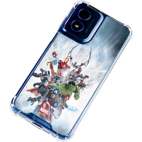 Marvel Avengers Assembled Moto G 5G (2024) Clear Case