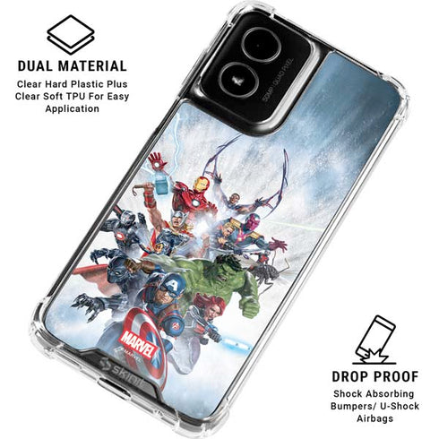 Marvel Avengers Assembled Moto G Power 5G (2024) Clear Case