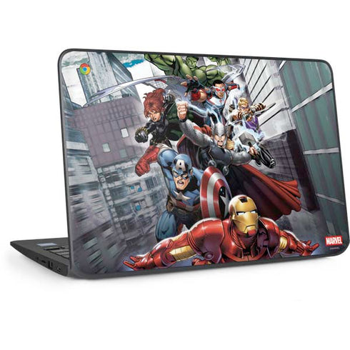 Marvel Avengers Attack HP Chromebook Skin