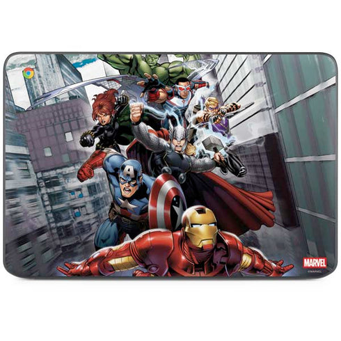 Marvel Avengers Attack HP Chromebook Skin