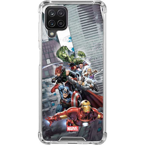Marvel Avengers Attack Galaxy A12 Clear Case