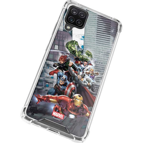 Marvel Avengers Attack Galaxy A12 Clear Case