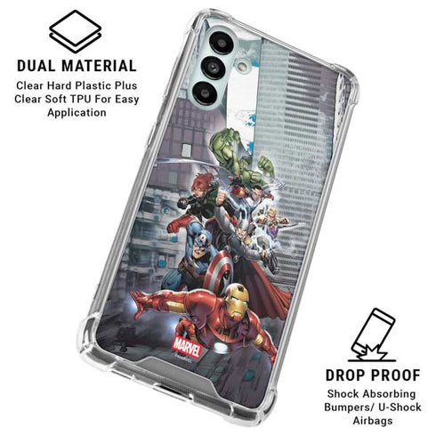 Marvel Avengers Attack Galaxy A13 5G Clear Case
