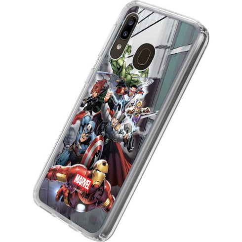 Marvel Avengers Attack Galaxy A20 Clear Case