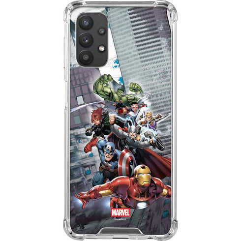 Marvel Avengers Attack Galaxy A32 5G Clear Case