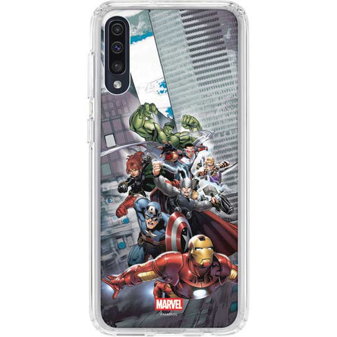 Marvel Avengers Attack Galaxy A50 Clear Case