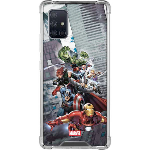 Marvel Avengers Attack Galaxy A71 5G Clear Case