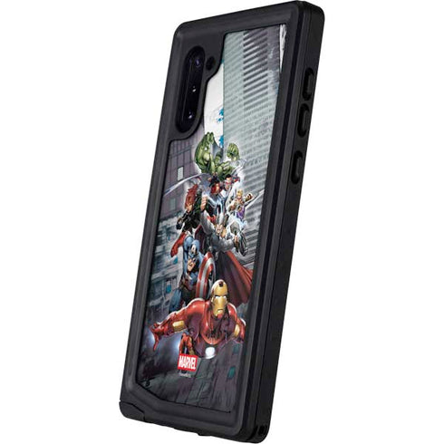Marvel Avengers Attack Galaxy Note 10 Waterproof Case