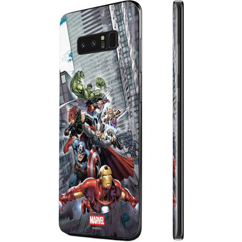 Marvel Avengers Attack Galaxy Note 8 Skin