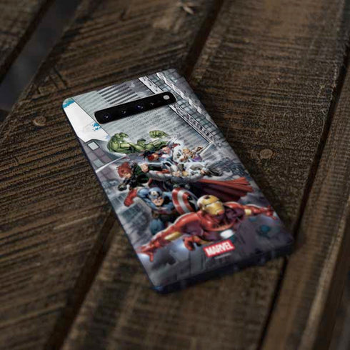 Marvel Avengers Attack Galaxy S10 Skin