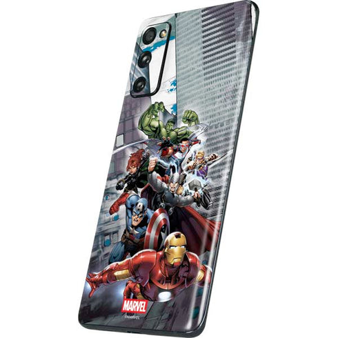 Marvel Avengers Attack Galaxy S20 Fan Edition Skin