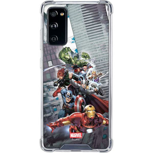 Marvel Avengers Attack Galaxy S20 FE Clear Case
